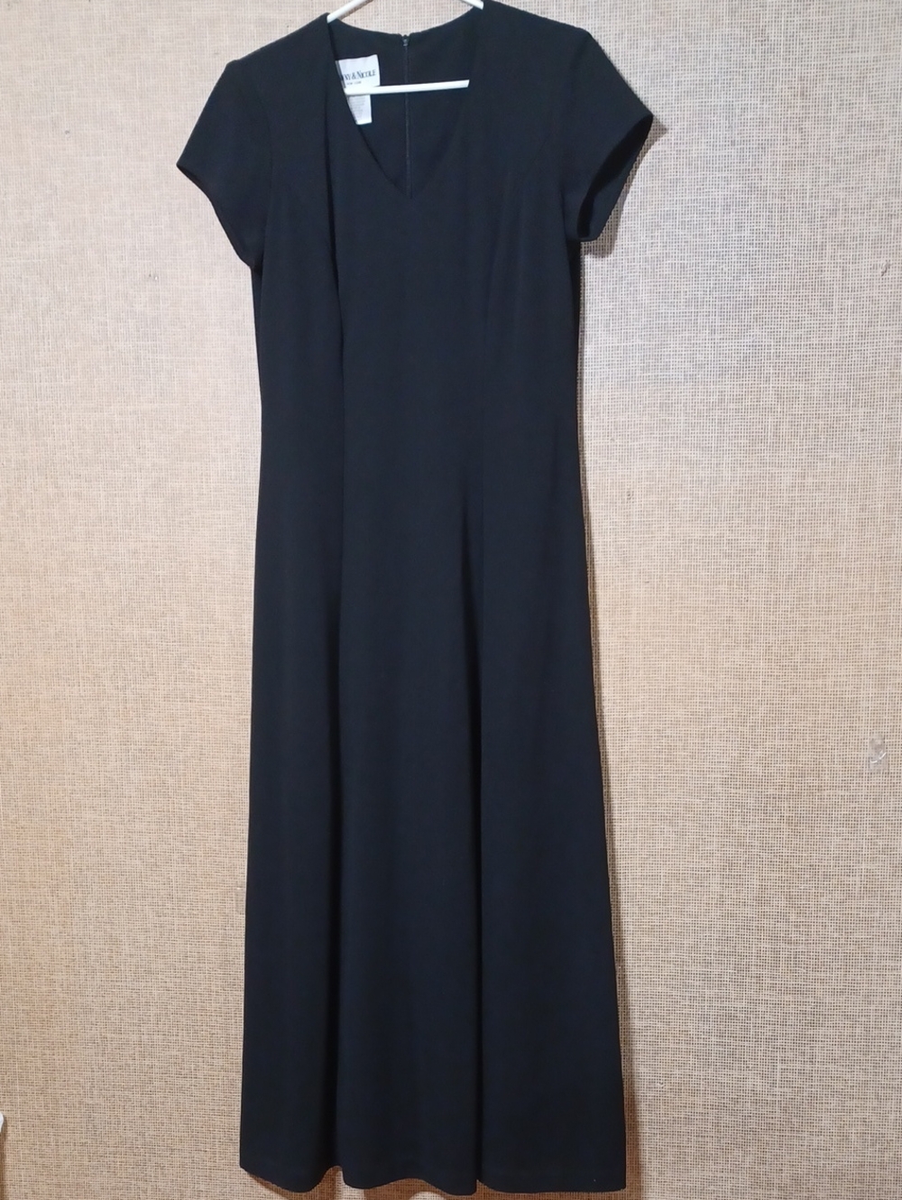 Danny & Nicole Black V-Neck Maxi Dress